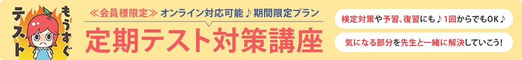定期テスト対策講座
