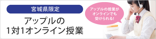 アップルの授業がオンラインで受けられる　オンライン1対1授業